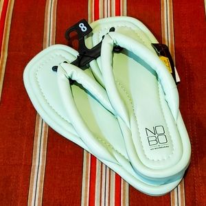Mint or Pastel Green Soft cushioned Thong Flip Flops